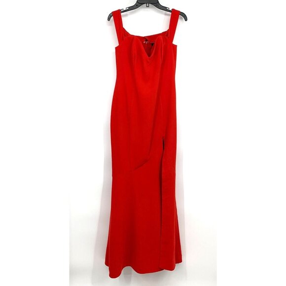 NBD Dress Maracuya Gown Red Maxi Off Shoulder Sweetheart NWT - Picture 4 of 15